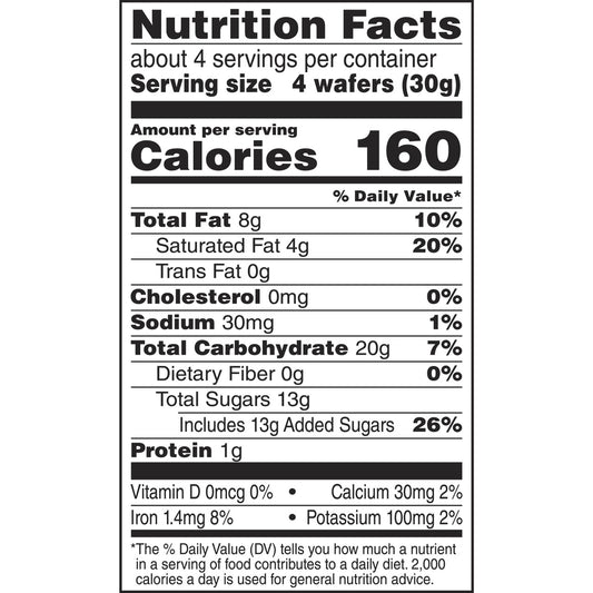 Glutino Chocolate Coated Chocolate Wafers (12x4.6 Oz)