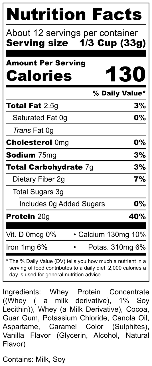 Hi-West Chocolate Protein Shake