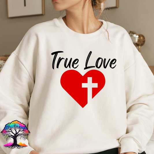 Valentine's Day-True Love-Christian Sweatshirt