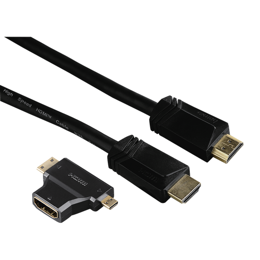 Hama 1.5m HDMI m/m HDMI kábel 1,5 M HDMI A-típus (Standard) Fekete (122227)