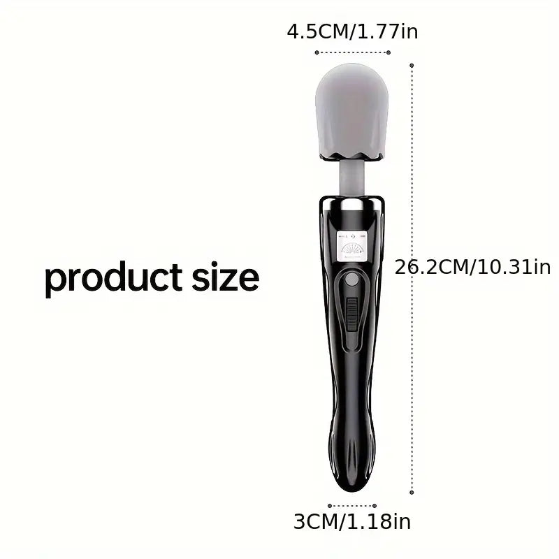 Deluxe Massage Stick – Professional Handheld Massager(Black + Gray)-1