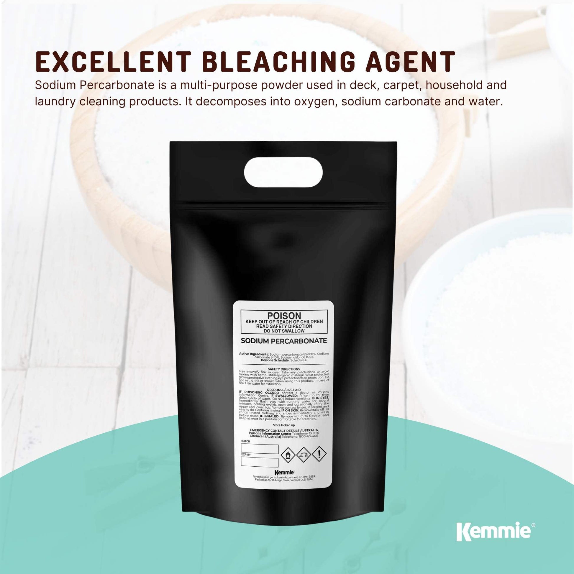5Kg Sodium Percarbonate - Eco Laundry Cleaner Brewing Sanitiser Oxygen Bleach-3
