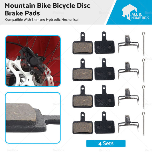 4-Pairs Mountain Bike Disc Brake Pads Suitable For Shimano Hydraulic Mechanical-0