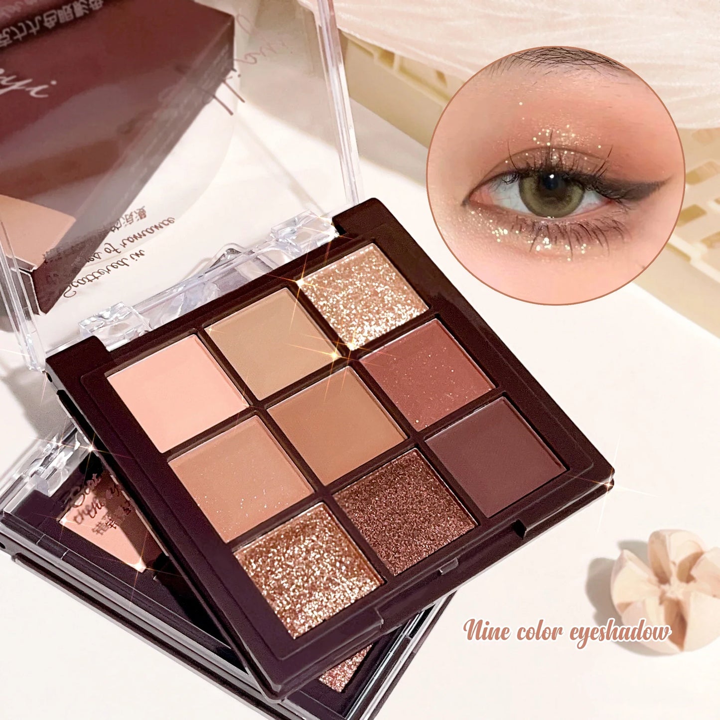 Cashymart 9 Color Chocolate Eyeshadow Palette