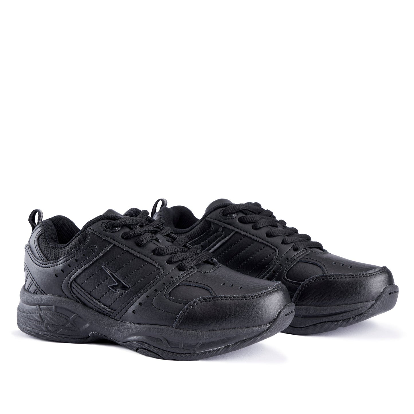 Defy Senior Leather Lace Up  Cross Trainer - Black
