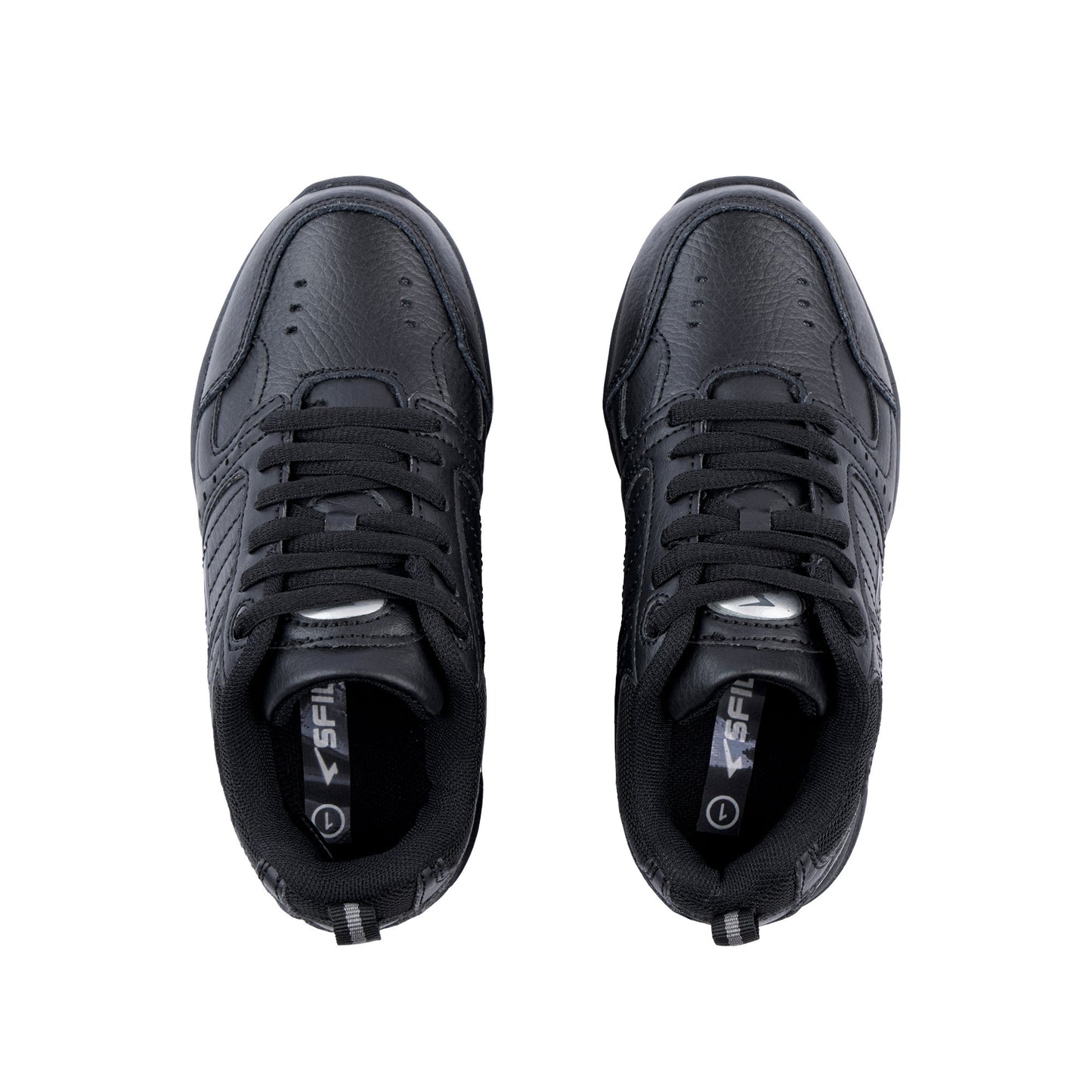 Defy Senior Leather Lace Up  Cross Trainer - Black
