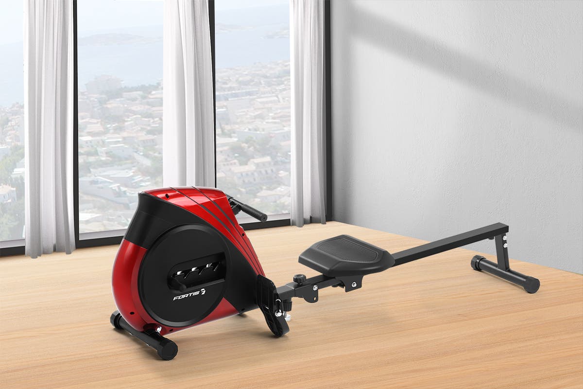 NNEKG Fortis Foldable Mechanical Exercise Rowing Machine-3