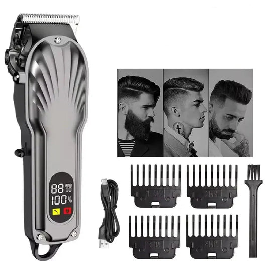 Hair Clipper And Beard Trimmer USB Cordless Tool for Men Black-0