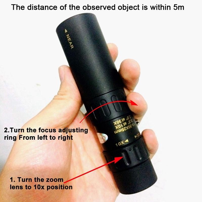 NNEIDS Portable High Definition Night-Vision Telescope - 10-30X25-4