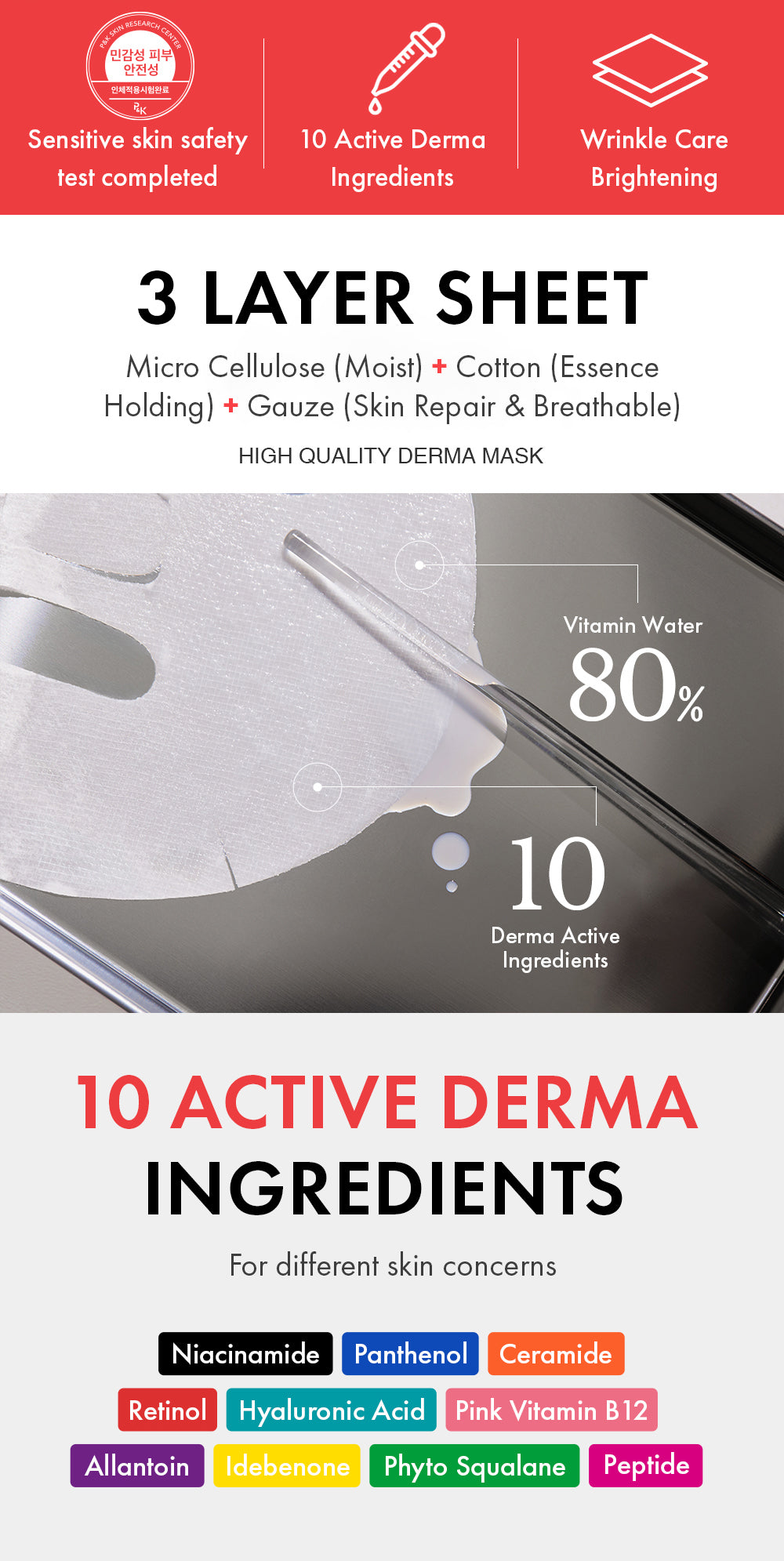 Active 80 Mask Sheet Ceramide-2