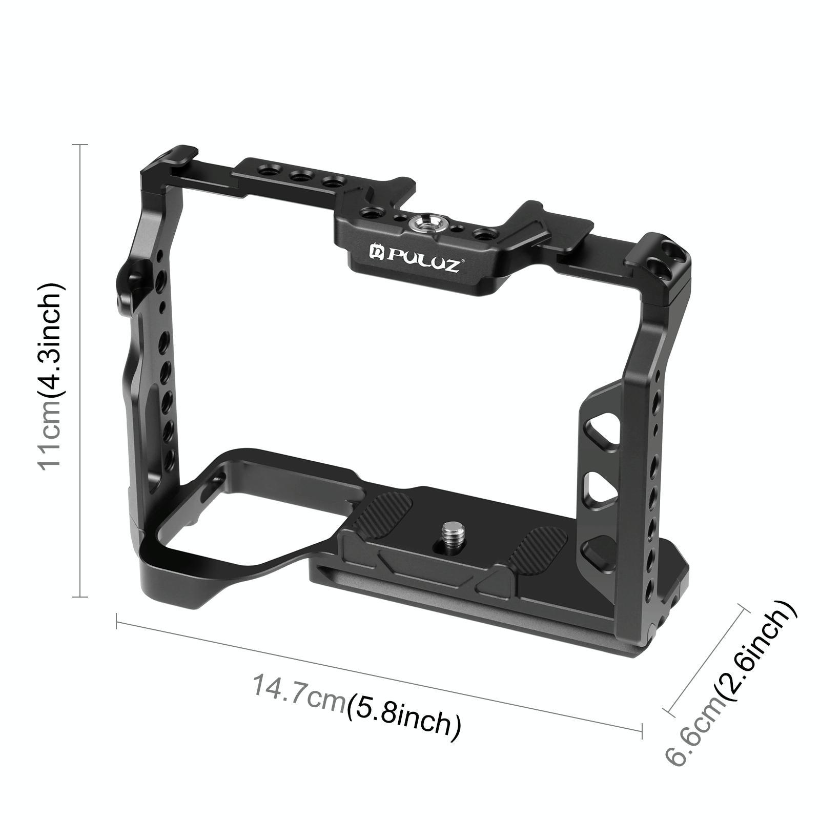 NNEIDS Sony A7 Camera Cage Stabilizer Rig - Metal Black-0