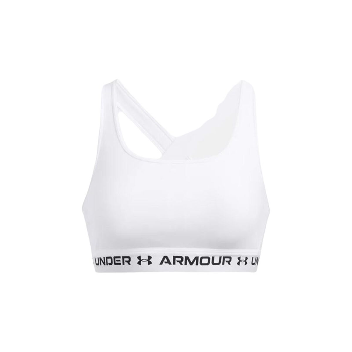 Sports Bra Under Armour CroSSback Mid White-0