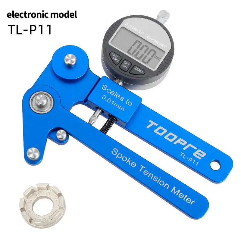 Digital Mechanical Bicycle Spoke Tensiometer Rim Alignment Blue-2