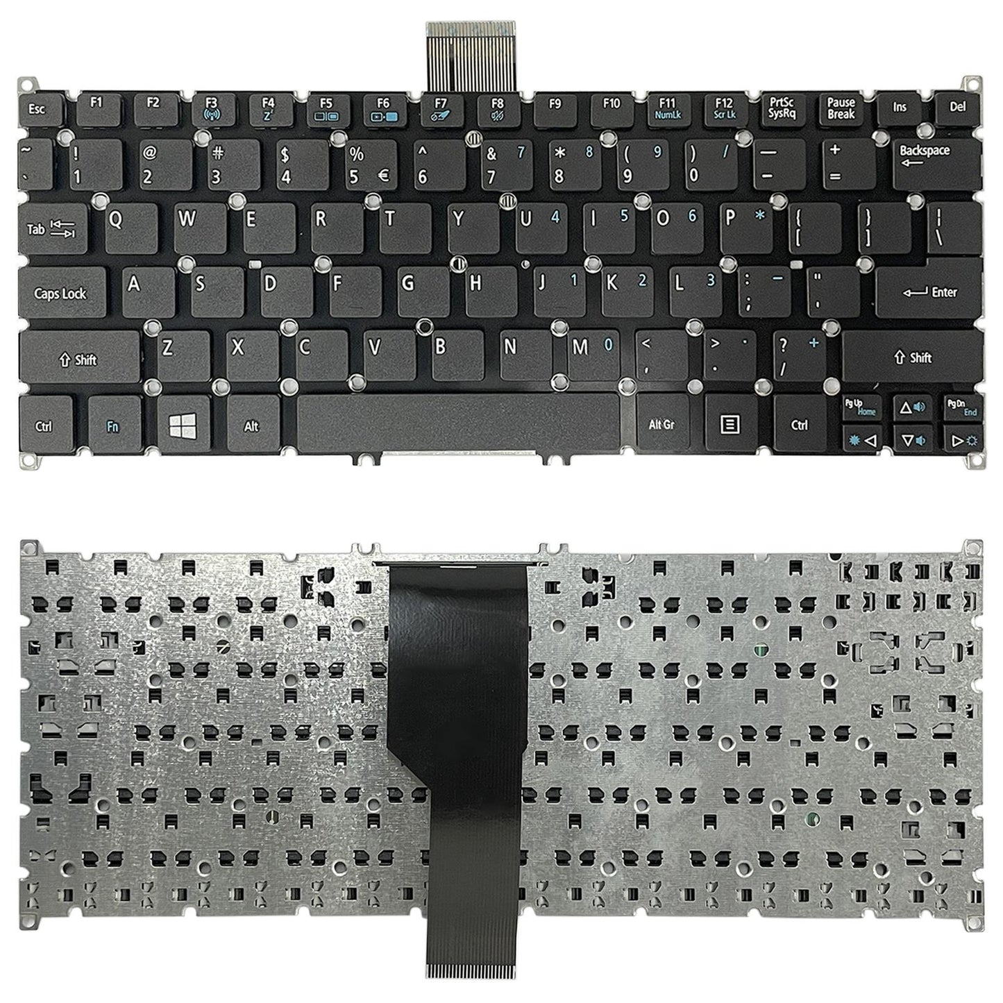 NNEIDS Acer Aspire One 725 726 756 V5-123 E3-112 S3-391 V3-112 V5-171 Keyboard - Us Version-4