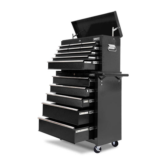 NNEDSZ 14 Drawers Toolbox Chest Cabinet Mechanic Trolley Garage Tool Storage Box-0