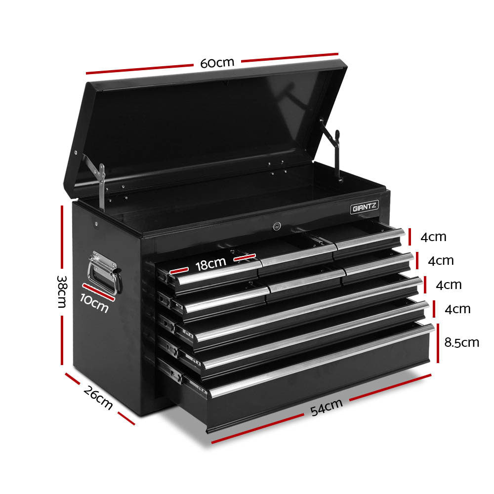 NNEDSZ 14 Drawers Toolbox Chest Cabinet Mechanic Trolley Garage Tool Storage Box-1