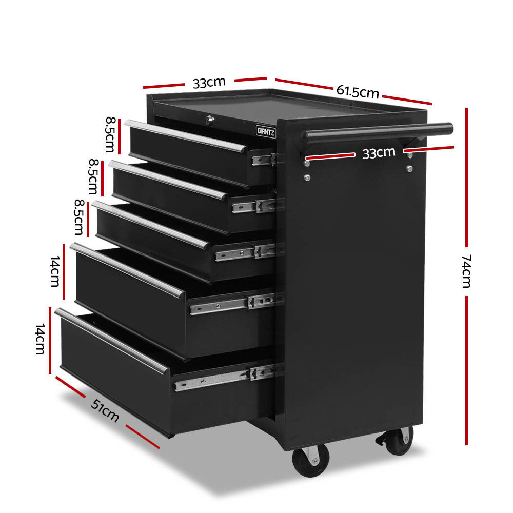 NNEDSZ 14 Drawers Toolbox Chest Cabinet Mechanic Trolley Garage Tool Storage Box-2