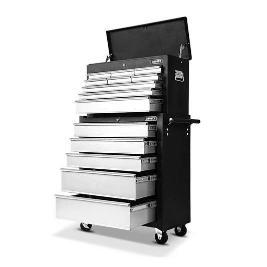 NNEDSZ 14 Drawers Toolbox Chest Cabinet Mechanic Trolley Garage Tool Storage Box-0
