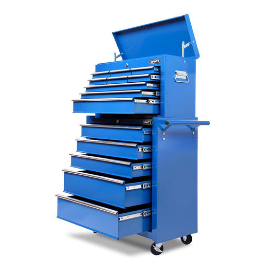 NNEDSZ 14 Drawers Toolbox Chest Cabinet Mechanic Trolley Garage Tool Storage Box-0