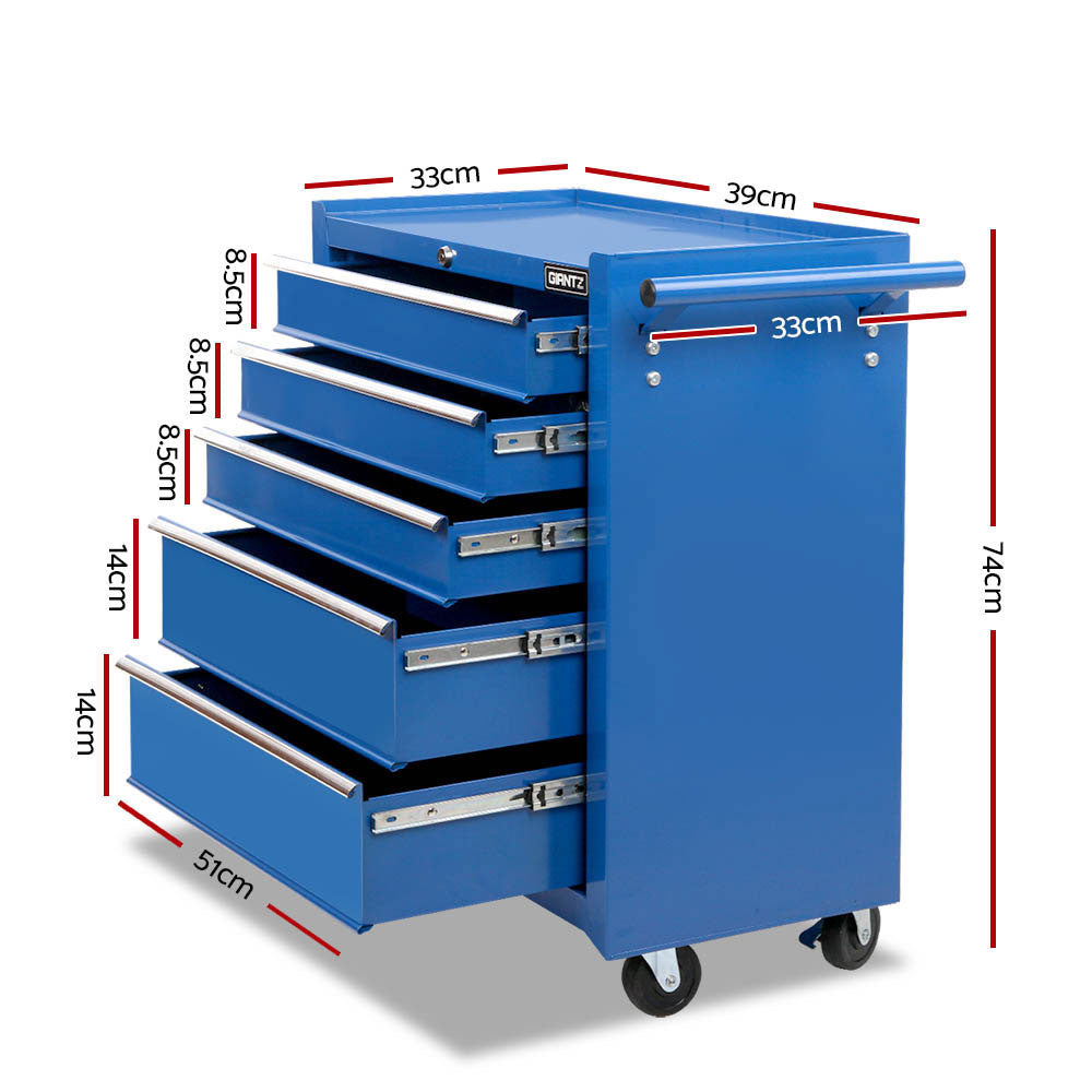 NNEDSZ 14 Drawers Toolbox Chest Cabinet Mechanic Trolley Garage Tool Storage Box-2