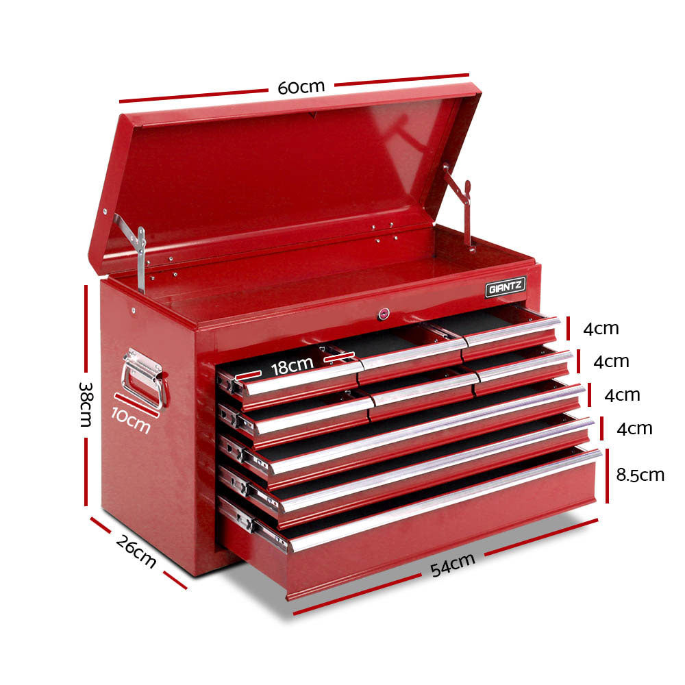 NNEDSZ 14 Drawers Toolbox Chest Cabinet Mechanic Trolley Garage Tool Storage Box-1