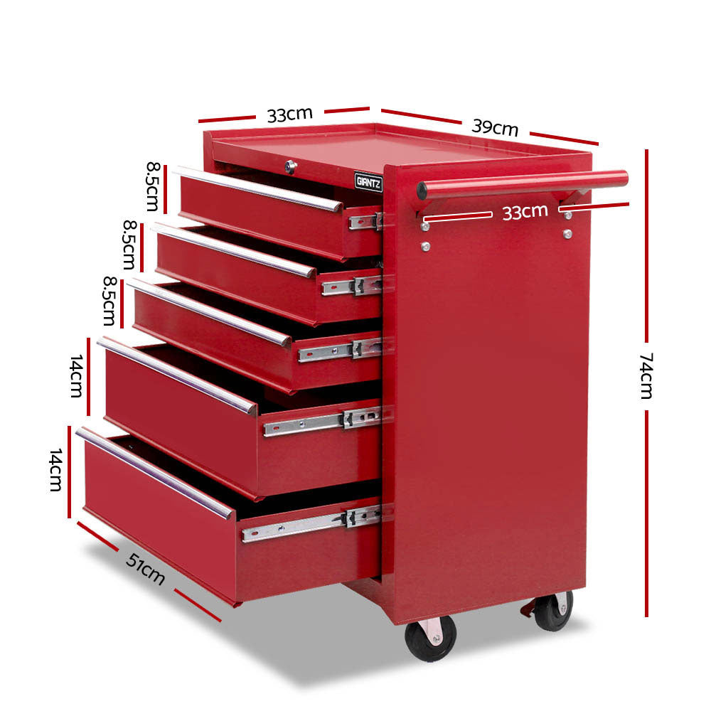 NNEDSZ 14 Drawers Toolbox Chest Cabinet Mechanic Trolley Garage Tool Storage Box-2