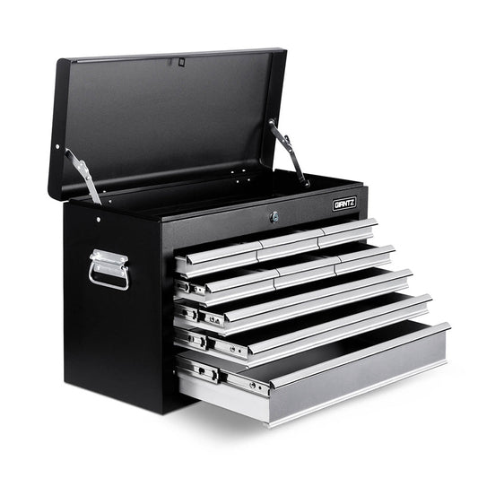 NNEDSZ 9 Drawer Mechanic Tool Box Storage - Black & Grey-0