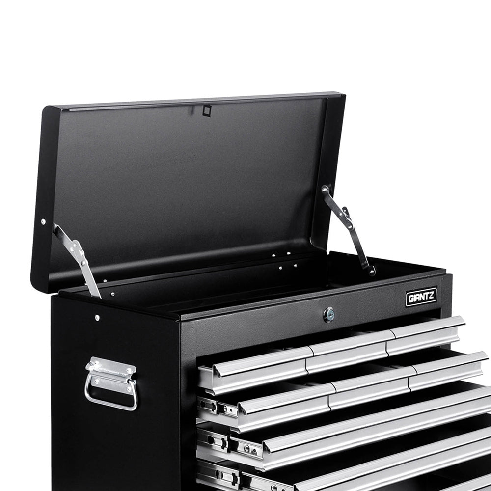 NNEDSZ 9 Drawer Mechanic Tool Box Storage - Black & Grey-3