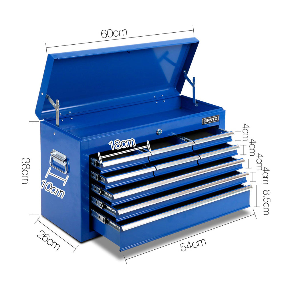NNEDSZ 9 Drawer Mechanic Tool Box Storage - Blue-1