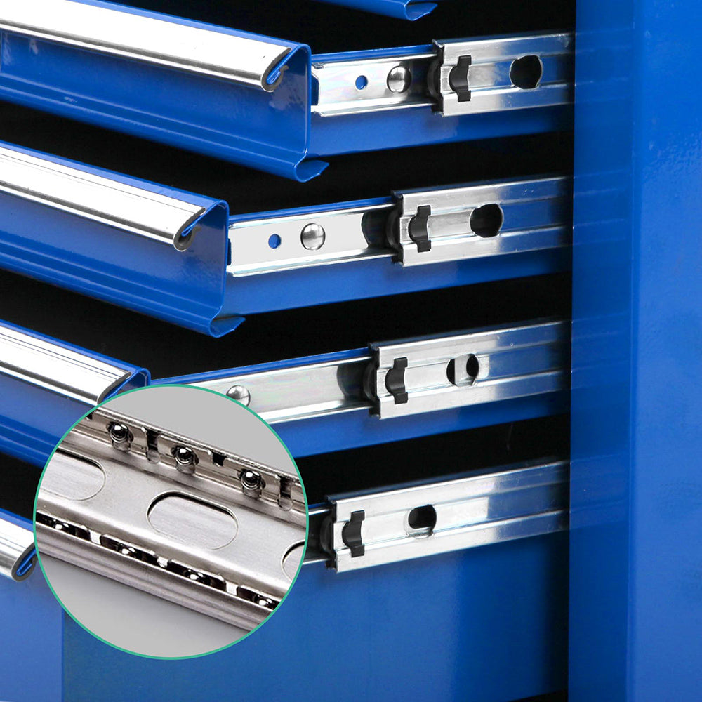 NNEDSZ 9 Drawer Mechanic Tool Box Storage - Blue-4