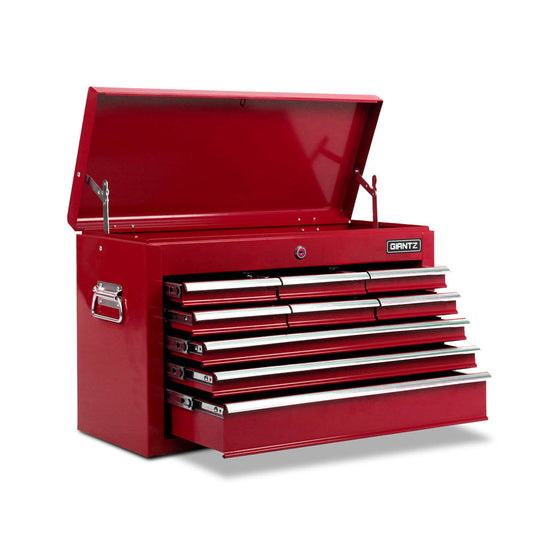 NNEDSZ 9 Drawer Mechanic Tool Box Storage - Red-0