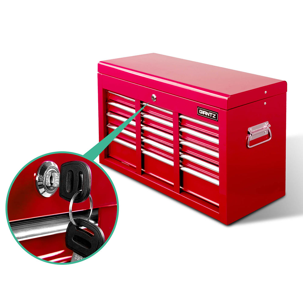 NNEDSZ 9 Drawer Mechanic Tool Box Storage - Red-1