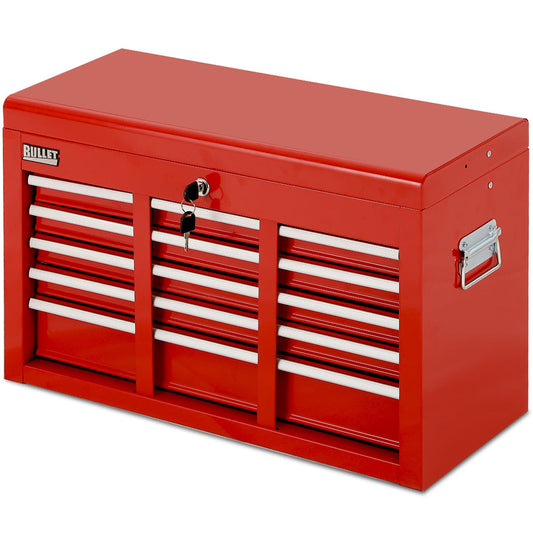 NNEMB 9 Drawer Tool Box Chest, Organiser Mechanic Garage Storage Toolbox Set - Red-0