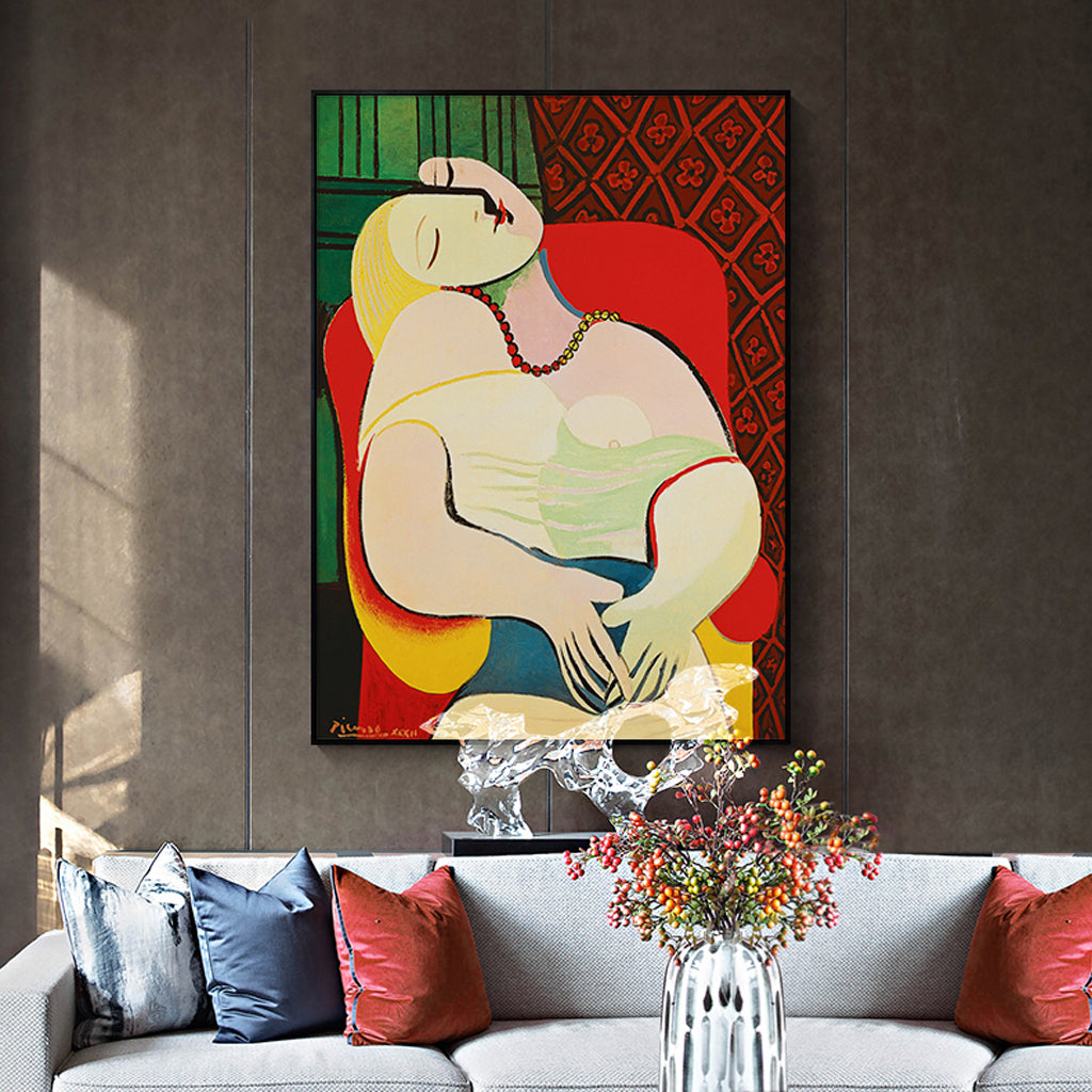NNEDSZ Wall Art 50cmx70cm The dream by Pablo Gold Frame Canvas