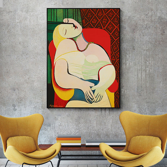 NNEDSZ Wall Art 50cmx70cm The dream by Pablo Gold Frame Canvas