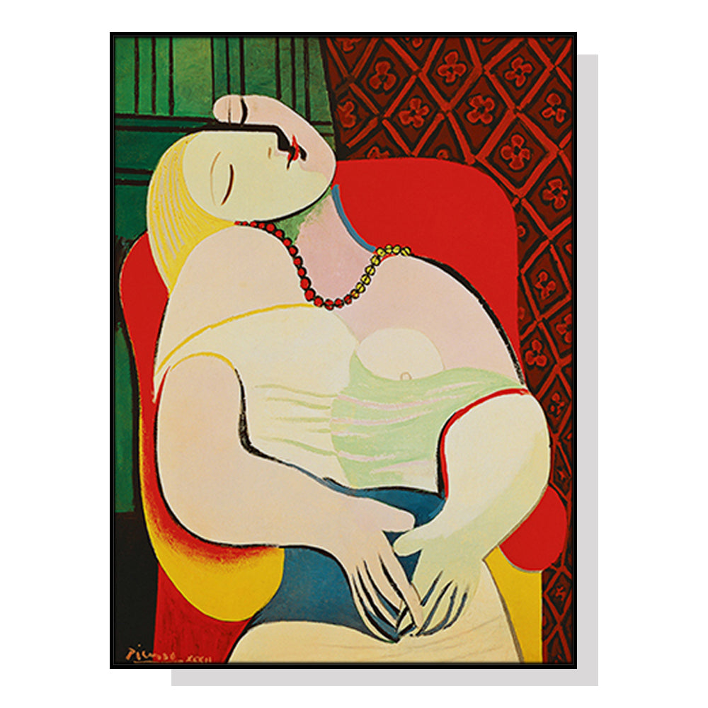 NNEDSZ Wall Art 50cmx70cm The dream by Pablo Gold Frame Canvas