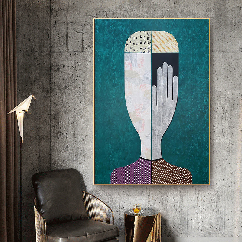 NNEDSZ Wall Art 40cmx60cm Abstract Man And Woman 2 Sets Gold Frame Canvas-2
