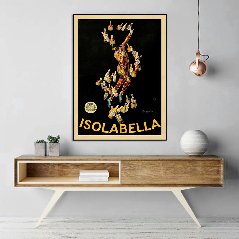 NNEDSZ Wall Art 70cmx100cm IsolaBlack Frame Canvas