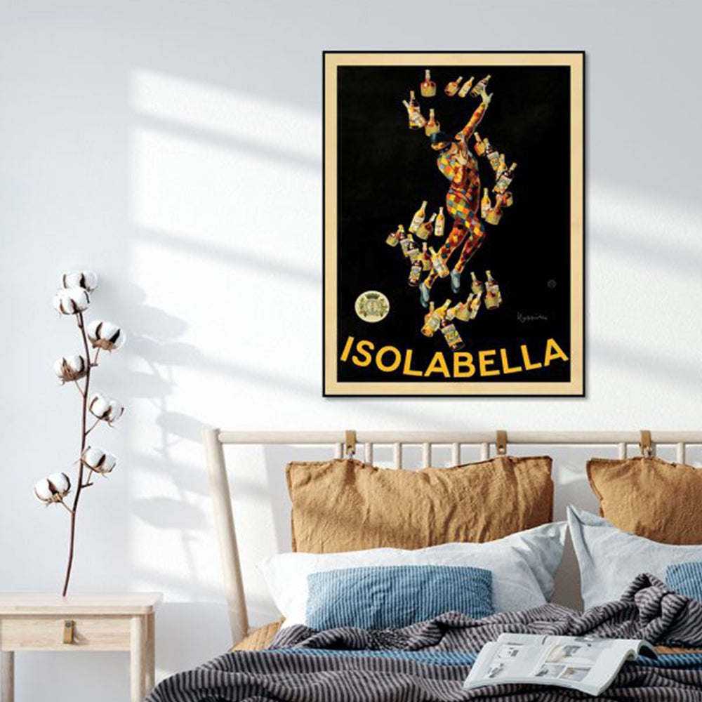 NNEDSZ Wall Art 70cmx100cm IsolaBlack Frame Canvas