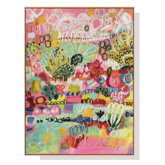 NNEDSZ Wall Art 50cmx70cm Summer Smile A Wood Frame Canvas