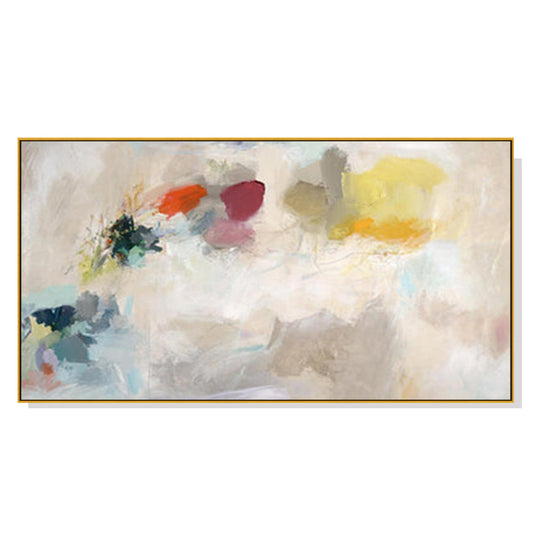 NNEDSZ Wall Art 50cmx100cm Abstract Crystal Gold Frame Canvas