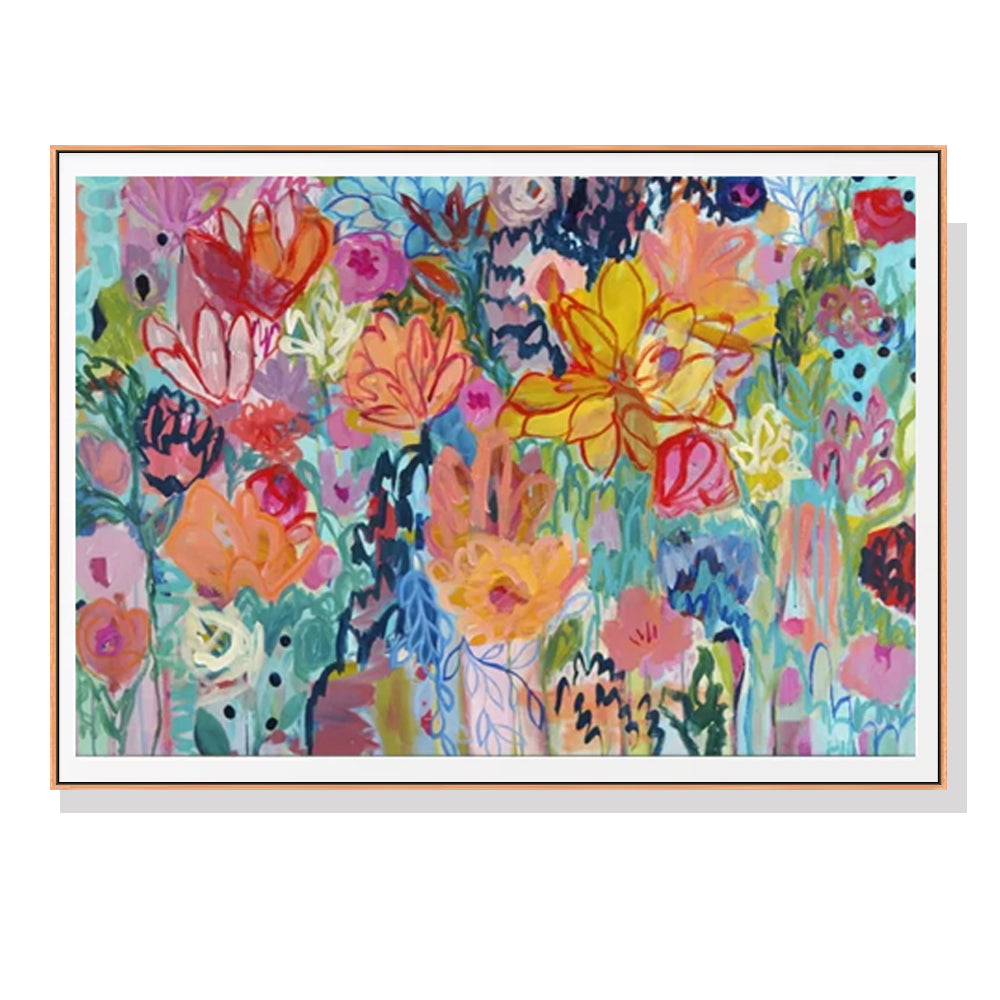 NNEDSZ Wall Art 70cmx100cm Carrie Schmitt Wood Frame Canvas