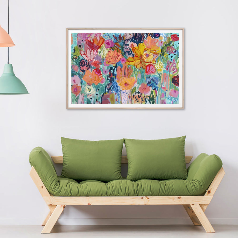 NNEDSZ Wall Art 70cmx100cm Carrie Schmitt Wood Frame Canvas