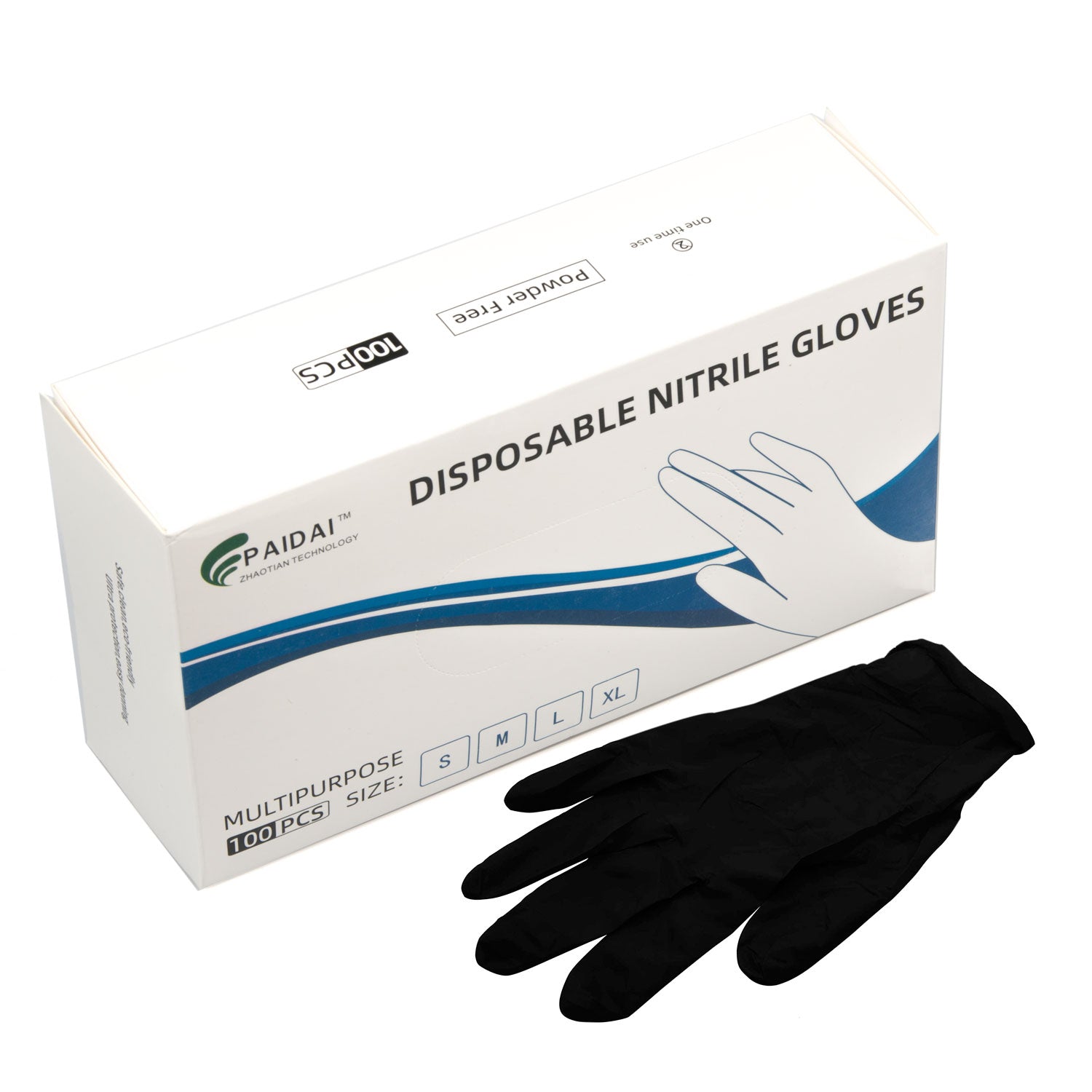 NNEDSZ 100x Nitrile Black Industrial Mechanic Tattoo Food Disposable Gloves Large-0