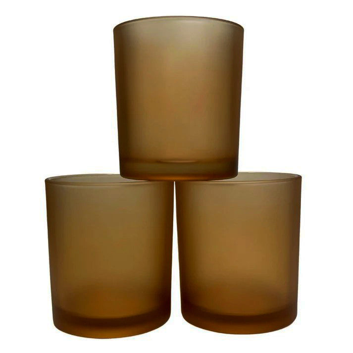 NNEDSZ 10 Pack Brown Frosted Glass Votive Tealight Candle Holders House Party Cenrepiece Xmas Wedding Decor Glass Candlestick Party Decorations Bridal Valentines Event-0