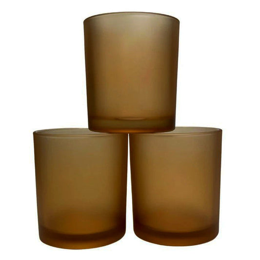 NNEDSZ 10 Pack Brown Frosted Glass Votive Tealight Candle Holders House Party Cenrepiece Xmas Wedding Decor Glass Candlestick Party Decorations Bridal Valentines Event-0