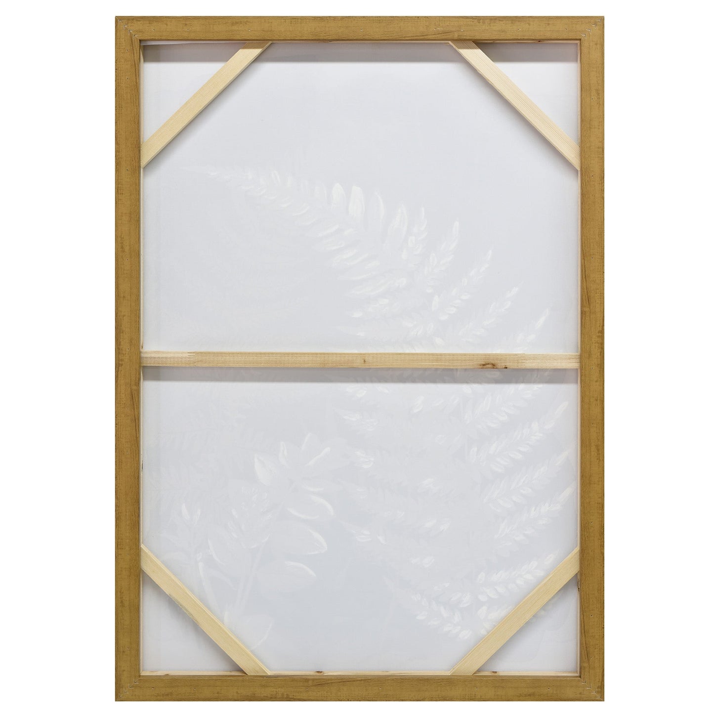NNEDSZ 70X100cm Lustrous Foliage Dark Wood Framed Canvas Wall Art