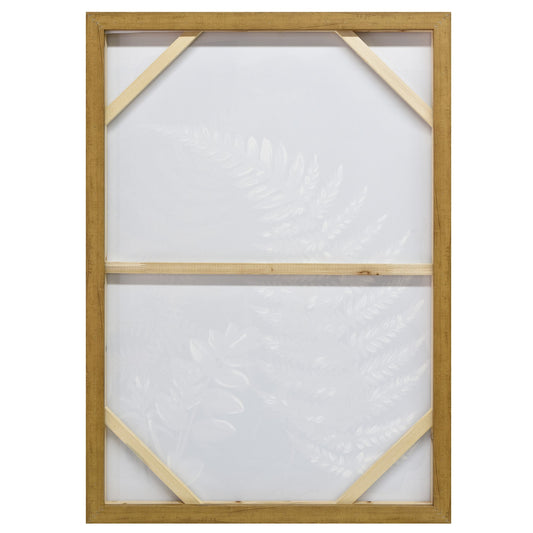 NNEDSZ 70X100cm Lustrous Foliage Dark Wood Framed Canvas Wall Art