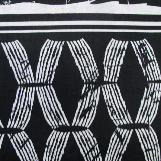 NNEDSZ Homeport Kenya Black Printed Geometric Quilt Cover Set Double