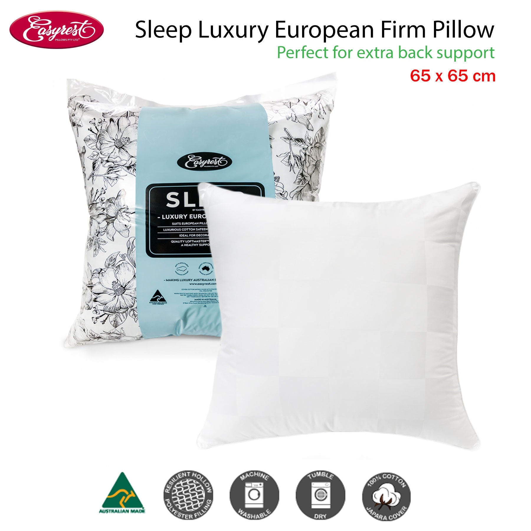 NNEDSZ Easyrest Sleep Luxury European Firm Pillow-1